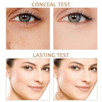 2 Pcs BB Cream Full Coverage Foundation,Hydrating Natural Flawless Concealer, Clean Nude Makeup Base,Color Correcting Oil-Free BB Cream(light skin tone)