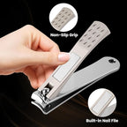 2 Pack Nail Clippers Set - Stainless Steel Fingernail & Toenail Clippers, Sharp Nail Trimmers for Men Women Adult