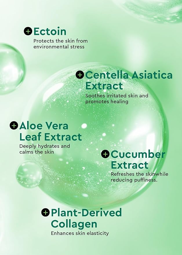 Bewants Cica Collagen Hydrogel Jelly Mask with Centella Asiatica, Aloe Vera, Cucumber Extract – Moisturizing Face Sheet for Soothing, Firming, and Radiance (1 Pack)