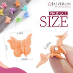 50 Pcs Mini Butterfly Hair Clips, 90s Cute Hair Accessories for Girls Kids Toddler, Tiny Small Y2k Claw Clip for Women Styling 8 Assorted Colors (Pastel Paradise)