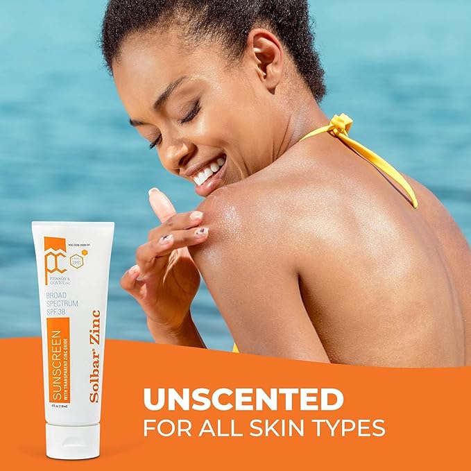 Person Covey Solbar Zinc Broad Spectrum SPF 38