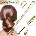 100PCS 2.4Inch Bobby Pins Gold,Pain-Free Bobby Pins for All Hair Types,Hair Pins for Women Girls,Hairpins for Buns with Box(Gold)