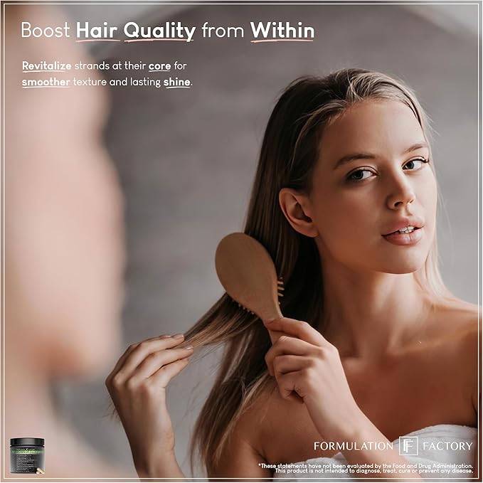 Formulation Factory Crown of Glory 10-in-1 Hair Growth Maximizer, DHT Blocker with Saw Palmetto, Fo-Ti, Collagen, Pumpkin Seed Oil & More, Supports Hair & Scalp Health (4 Month Supply, 240 Capsules)