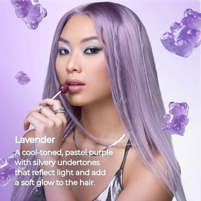 XMONDO Hair 5-Minute Top Coat – Lavender Color-Depositing Conditioner with Bond Booster, Hyaluronic Acid & Plant Protein, Pastel Hair Color, 6 fl oz
