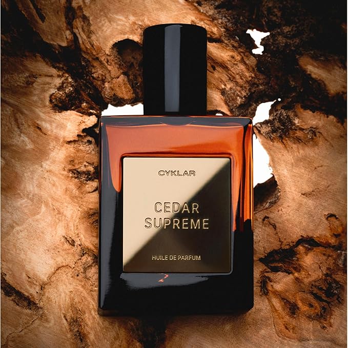 CYKLAR Perfume Oil Roll-On. Travel-Friendly Cedar Supreme Fragrance with Bergamot, Lavender, and Cedarwood. Long-Lasting Essential Oil Parfum for Women and Men. 0.5 Fl Oz Scented Rollerball Bottle