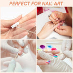 200 Dual-Tip Microblading Cotton Swabs for Nails - Precision Mini Pointed Tips Clean Up Tool for Nail Polish Makeup Beauty, Fine Micro Buds Professional Manicure Pedicure