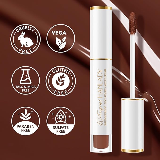 Dark Brown Lipstick Long Lasting Lipsticks for Women Pigmented Smudgeproof Transferproof Vegan Cruelty Free Lip Makeup, A50 My Dream