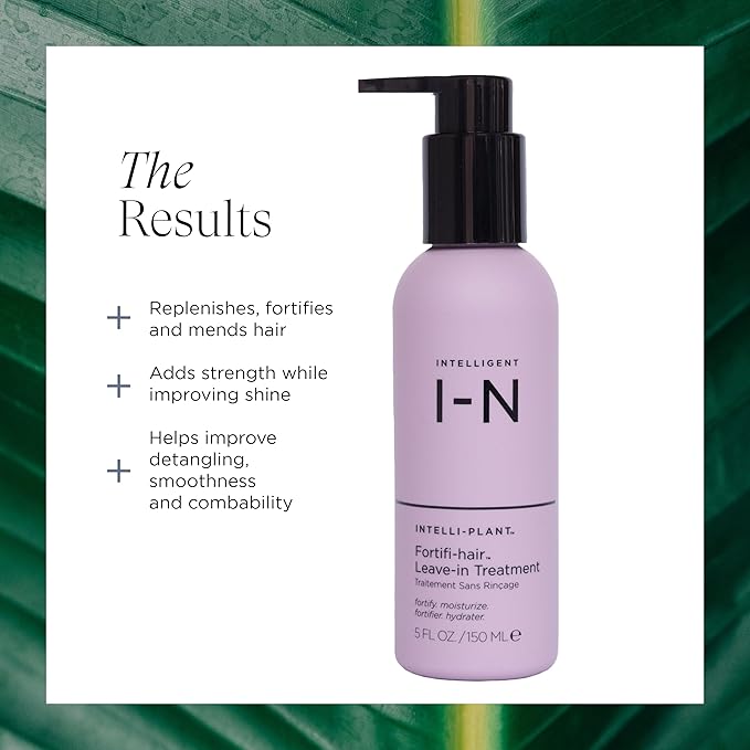 Fortifi-hair Leave-In Treatment, Silky Hair Serum Smooths, Shines, and Revitalizes Dry and Damaged Hair, Vegan, 5 Fl Oz