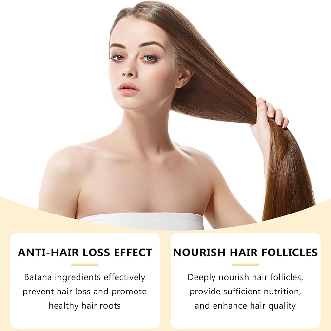 Batana Oil for Hair, 4-in-1 Liquid Batana Oil, with Rosemary, Pumpkin Seed Oil, Castor Oil, for Men and Women, Prevents Dry Hair & Hair Loss for All Hair Types (1Pcs)