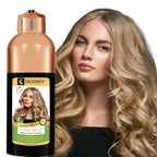 HERBBY Hair Color Shampoo for Gray Hair Coverage&Color Transform with 9 Herbal Extracts –Long Lasting(6-8 Weeks),Shiny,Evenly Colored,Instant Hair Dye Shampoo&Conditioner, 500 Ml (BLONDE BROWN COLOR)