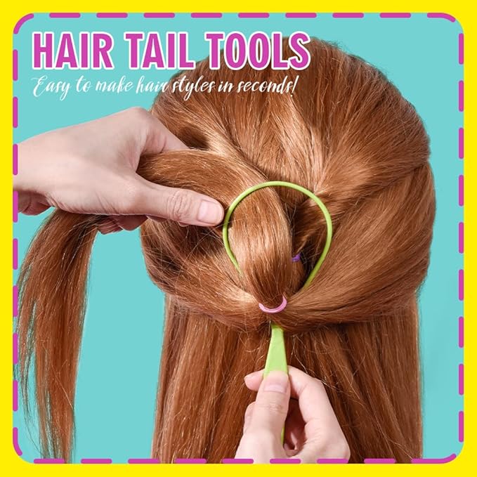 TsMADDTs 24 Colors Rubber Bands, 2000PCS Elastic Hair Ties with Organizer Box, Rubber Bands with Tail Tools and Comb, Hair Accessories for Girls Kids Baby Toddler