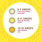 Jergens Natural Glow Instant Sun Drops, Sunless Tanning for Face and Body, Instant Sun Bronzing Drops, 1 Fl Oz