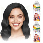 2 Pack Black hair spray,Black Hair spray temporary for Women Kids Men, Washable Temporary Hair Dye Spray，Spray hair color Non-Sticky，For Christmas Party, Halloween Crazy Hair Day,Cosplay Party