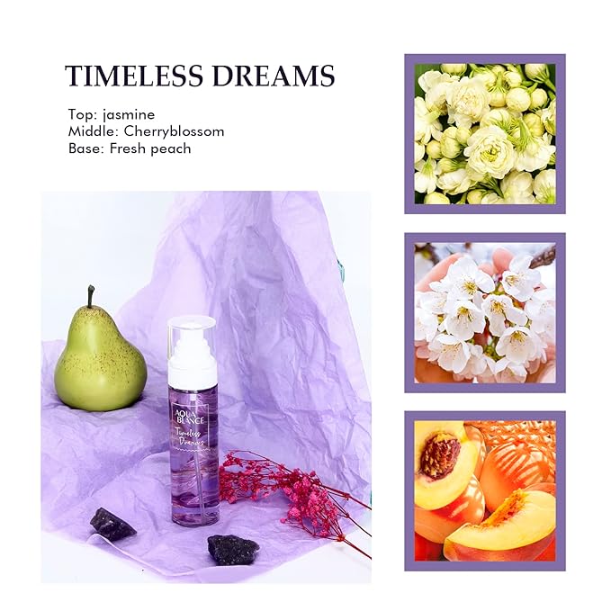 Womens Body Spray, Fragrance Mist Gift Set, Body Spray for Women, Pack of 3, Each 3.4 Fl Oz, Total 10.2 Fl Oz, Dreams