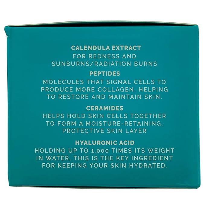 RemeVerse Radiation Cream – Unscented, Gentle, Hyaluronic Acid, Peptides & Calendula Cream for Burns, Soothing Skin and Hydrate Sensitive Skin, Radiation Treatment Skin Care – 6 fl oz