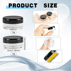 200 Pcs Small Sample Containers with Lids Empty Plastic Makeup Travel Containers Mini Sample Pot Jars Round Cosmetic Jars for Liquid Lotions Powder Creams (3g, 5g)