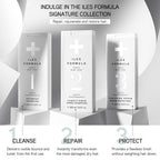 ILES FORMULA Weightless Styling Cream & Finishing Serum with Heat Protection, Non-Greasy Hair Repair Treatment for Damaged Hair, Anti-Frizz Blow Dry Product with Silk Extract & Macroloba Seed (500mL)