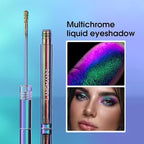Jolilab Metallic Liquid Chameleon Eyeshadow, Multi-Dimensional Eye Looks, Long-lasting Holographic Glitter Multichrome Eyeshadows Makeup (#Peacock+#GX002)