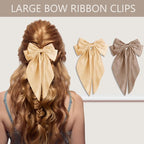 Hair Ties for women 5 styles Hair Elastics(15 No Damage Hair Ties 50 High Elastic Ties 15 Ponytail Holders 4 Bow Hair Clips 20 Snap Hair Clips) Pain-free No Crease multiple colors for all hair types