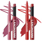 Jolilab 4Pcs Lip Set: 2 Colors Lip Liner+2 Colors Lipstick, Matte/Creamy,Smooth Creamy Texture,Long-Lasting,Bold/Nude Shades for Daily/Party, Vegan, Gift for Makeup Lovers.(#09+10)