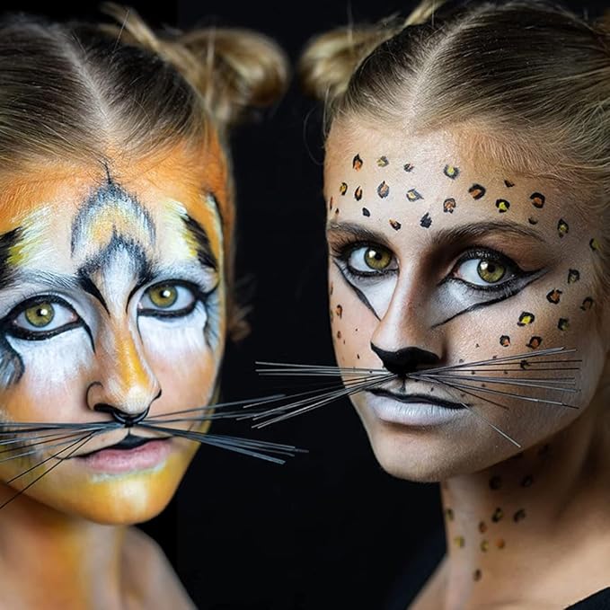 Mehron Makeup Premium Character Kits| Makeup Kits for Halloween & Cosplay| Made in the USA | Complete Kit | Includes all Tools & Instructions on How to Create the Look | (Feline/Cat)