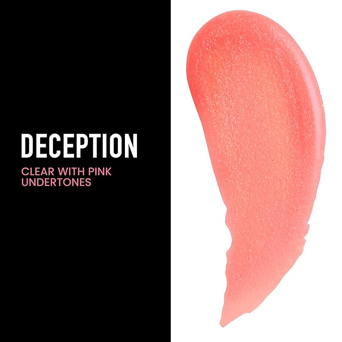 Frankie Rose Cosmetics Lip Gloss | Non-Sticky Formula, Long Lasting Lip Shimmer, Bold Pigment & Hydrating Gloss for Lips, Deception Glossy Lip Gloss, 20g