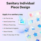 Sosky Hologram Pimple Patches for Face, Hydrocolloid Acne Patches with Salicylic Acid, Cute Star Zit Stickers,Colorful Blemish Covers,48 Count Blue Pink Star Heart Moon Flower