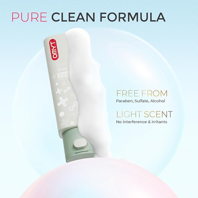 TYMO Clarifying Shampoo for Women - Natural Formula Shampoo for Oily Hair, Remove Build Up, Deep Clean, Hair and Scalp Cleaning, Biotin & Sulfate Free, 3.5 Oz, Clarifying & Oil Control - Mint