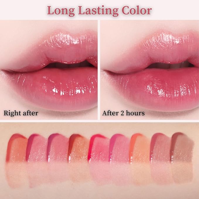 BBIA L’EAU Tint – Glossy & Glow Lip Stain Watery Lip Tint Non-Sticky High Shine Finish Long-lasting Moisturizing Lightweight Natural Daily Use Vegan Korean Makeup (01 GARDENIA L'EAU)