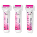 Swisspers Premium Cotton Rounds - 100% Chlorine Free Cotton Face Pads for Makeup, Nail Polish Removal - Dermatologist Tested and Hypoallergenic, Made in USA - 100 Pads (Pack of 3)