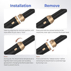 Hair Dryer Brush 5 in 1, Blow Dryer Brush Set with Air Curler Wrap Hair Styler, Negative Ionic Blow Dry Brush, Detachable Hair Tool for Curling, Volumizer,Straightener,Drying