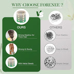 Hair Ties No Damage - 10PCS Ponytail Holders - Elastic Hair Ties for Thick Hair - Braided Hair Bands for Women Girls's Hair - Green