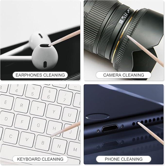 200Pcs Pointed Cotton Swabs 2.67 Inch Microblading Precision Tip Cotton Swab Wooden Long Cotton Sticks Applicator Makeup Gun Cleaning Eyebrow Tattoo Permanent Supplies