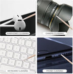 200Pcs Pointed Cotton Swabs 2.67 Inch Microblading Precision Tip Cotton Swab Wooden Long Cotton Sticks Applicator Makeup Gun Cleaning Eyebrow Tattoo Permanent Supplies