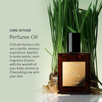 CYKLAR Perfume Oil Roll-On. Travel-Friendly Core Vetiver Fragrance, with Driftwood and Clary Sage Notes. Long-Lasting Essential Oil Parfum for Women and Men. 0.5 Fl Oz Scented Rollerball Bottle