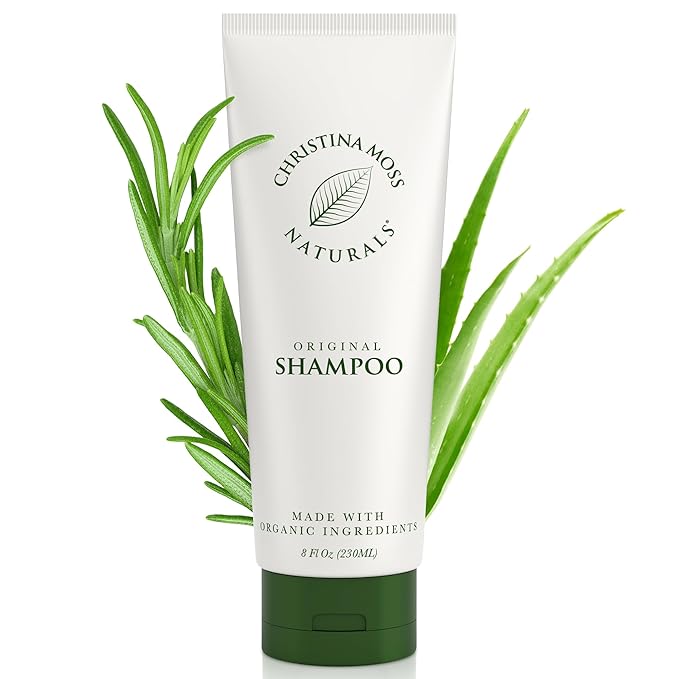 Christina Moss Naturals Shampoo Natural and Organic Ingredients, Sulfate-Free, Paraben-Free, Cruelty-Free, Vegan, Unscented, Responsible Beauty