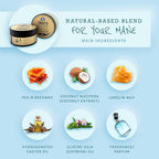 Smooth Viking Hydrating Fiber Cream for Men - Hair Gel with Flexible Styling, 2oz - Improves Hair Health, Natural Scent, Minimal Shine, Dairy-Free - Hair Fiber for Damaged & Thinning Hair