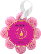Spongelle Bulgarian Rose Wild Flower Buffer Body Scrubber | Bath & Shower Loofah for Women | Exfoliator with Body Wash Infused Sponge | 14+ uses