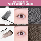 CLIO Kill Lash Superproof Mascara Fine, Waterproof Fixing Mascara, Natural Defining Look, Long-Lasting & Lengthening, Clump & Smudge-Free, for Sensitive Eyes, Korean Makeup Beauty (02 Mousse Brown)