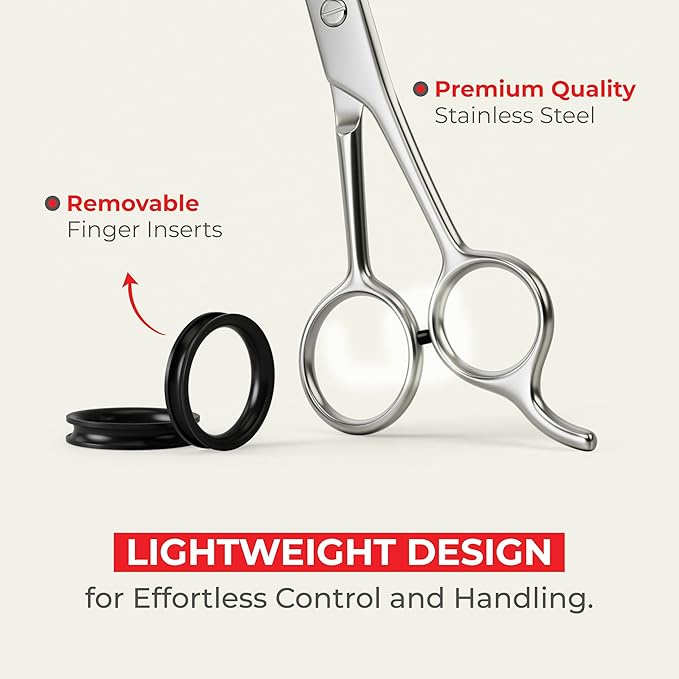 Suvorna Thinning Shears for Hair Cutting - 28 Teeth Razor Sharp Edge Hair Thinning Scissors for Blending and Layering - 6.5" Stainless Steel Texturizing Shears for Men and Women