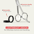 Suvorna Thinning Shears for Hair Cutting - 28 Teeth Razor Sharp Edge Hair Thinning Scissors for Blending and Layering - 6.5" Stainless Steel Texturizing Shears for Men and Women