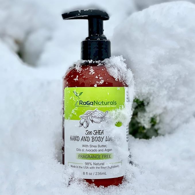 RaGaNaturals Fragrance Free and Tropical Bliss Body Lotion, Body Lotion for Women, Men, Babies and Kids - 8fl oz