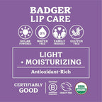 Badger Classic Organic Lip Balm Set - Yellow Box, Light Silky Long Lasting Lip Moisturizer Gift Set, All Natural Lip Balm Variety Pack Lip Set (Tangerine, Lavender Orange, Vanilla, Grapefruit), 4 pack