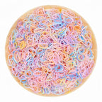 3200 Pcs Elastic Rubber Bands Small Hair Ties Hair Rubber Mini Hair Bands Hair Elastics Tiny Soft Holder Ponytails for Girls (Light Multicolor)