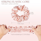 3 Pack Mulberry Silk Scrunchies for Women – 22 Momme 6A Grade Hair Ties, Anti-Frizz & Anti-Breakage, Gentle & Safe for All Hair Types, Daily Styling & Overnight Care