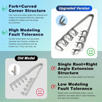 Texture Comb, Volumizing Wide-Tooth Hair Styling Comb, Fluffy Wide Tooth Curly Hair Comb, Men's Textured StylingComb for Volume, Fringe Parting Styling Accessory, for Men & Women