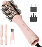 One Step Hair Dryer Brush Blow Dryer, Dual Volatge Hair Dryer Brush-60mm Oval Brush Head, Volumizing Blowout Brush with Ionic Technology for Salon Quality Blowout, Smooth and Shiny Hair