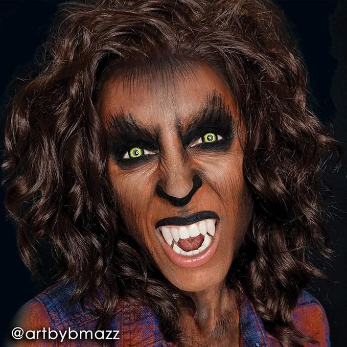 Mehron Makeup Fantasy FX Cream Makeup | Water Based | Halloween | Wolfman Brown Face & Body Paint For Adults 1 fl oz (30ml) (Wolfman Brown)