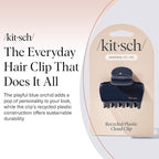 Kitsch Medium Hair Clips for Women – Strong Hold Claw Clips for Thick or Thin Hair – Recycled Plastic, Non-Slip, Durable | Ideal Gifts for Women – Blue Orchid – 1pc