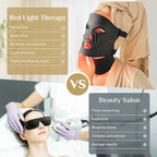 LED Light Therapy Mask Skin Care Mask & neck, LED Red 630±5nm & NIR 830nm Wavelength for Home Use